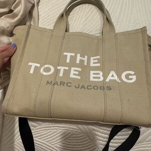 Marc Jacobs Beige "The Tote Bag" Canvas Shoulder Tote